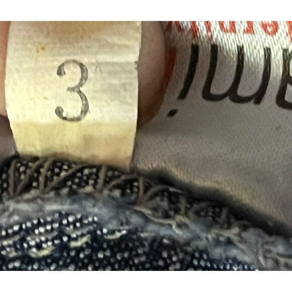 Vintage Ramilee Maternity Cargo Jeans Size 3 M/L 10/12? Stretch Denim Blue Used - Picture 10 of 16